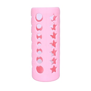 the little lookers baby feeding bottle silicone warmer coversleeve holderinsulated protection for newbornsinfantsbabies pack of 1 pink 240ml