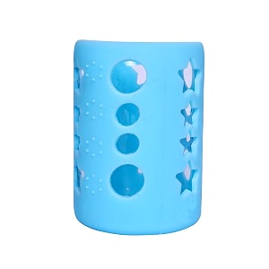 the little lookers baby feeding bottle silicone warmer coversleeve holderinsulated protection for newbornsinfantsbabies pack of 1 blue120ml