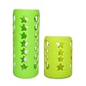 THE LITTLE LOOKERS Baby Feeding Bottle Silicone Warmer Cover/Sleeve Holder/Insulated Protection for Newborns/Infants/Babies (Pack of 2) (Green, 120 &amp; 240ml)