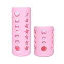 THE LITTLE LOOKERS Baby Feeding Bottle Silicone Warmer Cover/Sleeve Holder/Insulated Protection for Newborns/Infants/Babies (Pack of 2) (Pink, 120 &amp; 240ml)