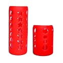 THE LITTLE LOOKERS� Baby Feeding Bottle Silicone Warmer Cover/Sleeve Holder/Insulated Protection for Newborns/Infants/Babies (Red, 120 Ml &amp; 240 Ml)