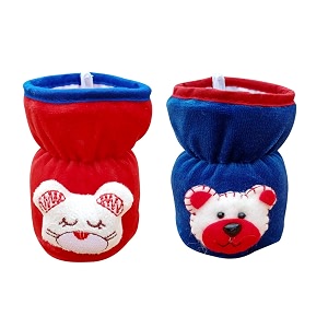 the little lookers bottle cover for feeders soft plush stretchable baby feeding bottle cover with easy to hold strap red amp royal blue narrow neck 60ml2oz