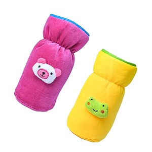 the little lookers bottle cover for philips aventwide neck feeders soft plush stretchable baby feeding bottle cover with easy to hold strap yellow amp pink wide neck 240-330ml8-11oz