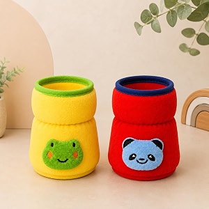the little lookers bottle cover for philips aventwide neck feeders soft plush stretchable baby feeding bottle cover with easy to hold strap yellow amp red wide neck 125ml4oz