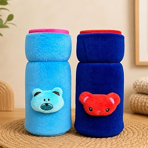 the little lookers bottle cover for philips aventwide neck feeders soft plush stretchable baby feeding bottle cover with easy to hold strap royal blue amp blue wide neck 240-330ml8-11oz