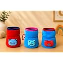 THE LITTLE LOOKERS Bottle Cover for Philips Avent | Soft Plush Stretchable Baby Feeding/Water/Milk Bottle Cover with Easy to Hold Strap | (Blue, Red &amp; Royal Blue, Wide Neck 125ml/4oz)