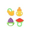 THE LITTLE LOOKERS� Combo Silicone Fruit Shape Teether for Baby/Toddlers/Infants/Children (Pack of 3) (Color 15)