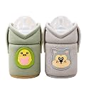 THE LITTLE LOOKERS Feeder Cover Sleeve with Handles | Soft Protective Baby Bottle Holder | Water-Resistant Cover with Anti-Slip Base | Fits Wide-Neck Bottles, Compatible with Philips Avent 125ml