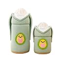 THE LITTLE LOOKERS Feeder Cover Sleeve with Handles | Soft Protective Baby Bottle Holder | Water-Resistant Cover with Anti-Slip Base | Fits Wide-Neck, Compatible with Philips Avent (Green, 125ml &amp; 330ml)