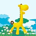 THE LITTLE LOOKERS Giraffe Shape Food Grade/BPA Free Silicone Teething Baby Teether/Toy/Teething Stick for Babies (Girraffe Yellow)