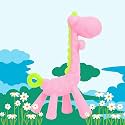 THE LITTLE LOOKERS Giraffe Shape Food Grade/BPA Free Silicone Teething Baby Teether/Toy/Teething Stick for Babies (Girraffe Pink)