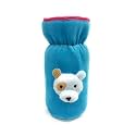 THE LITTLE LOOKERS for Philips Avent/Broad Neck Feeders Soft Plush Stretchable Baby Feeding Bottle Cover with Easy to Hold Strap | Suitable for 240, 260ml &amp; 330ml | Cute Animated Dog Patterned (Blue)