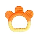 THE LITTLE LOOKERS� Single Silicone Fruit Shape Teether for Baby/Toddlers/Infants/Children (Ring Orange)