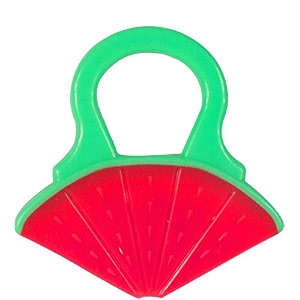 the little lookers silicone fruit shape teether for 0 to 12 months babytoddlersinfantschildren i 100 bpa free watermelon pack of 1