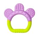 THE LITTLE LOOKERS� Single Silicone Fruit Shape Teether for Baby/Toddlers/Infants/Children (Ring Green)