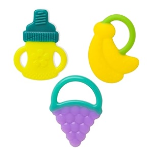 the little lookerssilicone fruit shape teethers combo for babytoddlersinfants pack of 3