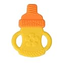 THE LITTLE LOOKERS Silicone Teether for 0 to 12 Months Baby/Toddlers/Infants/Children I 100% BPA Free (Bottle Shape - Pack of 1)