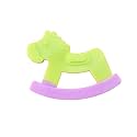 THE LITTLE LOOKERS Silicone Teether 100% BPA Free Teething Toys for Baby/Toddlers/Infants/Children (Shape - Horse Rocker, Pack of 1)