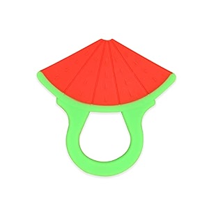 the little lookers single silicone fruit shape teether for 0 to 12 months babytoddlersinfants i 100 bpa free random color amp design - pack of 1