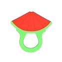 THE LITTLE LOOKERS Single Silicone Fruit Shape Teether for 0 to 12 Months Baby/Toddlers/Infants I 100% BPA Free (Random Color &amp; Design - Pack of 1)