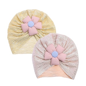 the little lookers unisex soft turban bow knot cap baby headwear  suitable for 3 to 18 months baby