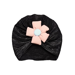 the little lookers unisex soft turban bow knot cap baby headwear  suitable for 3 to 18 months baby