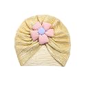 THE LITTLE LOOKERS Unisex Soft Turban Bow Knot Cap, Baby Headwear | Suitable for 3 to 18 Months Baby