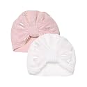 THE LITTLE LOOKERS Unisex Soft Turban Bow Knot Cap, Baby Headwear | Suitable for 3 to 18 Months Baby