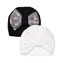 THE LITTLE LOOKERS Unisex Soft Turban Bow Knot Cap, Baby Headwear | Suitable for 3 to 18 Months Baby