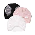 THE LITTLE LOOKERS Unisex Soft Turban Bow Knot Cap, Baby Headwear | Suitable for 3 to 18 Months Baby