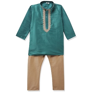 Aarika Boys Silk Regular Tunic Shirt