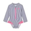 Little Me Baby Girls' Little Girls' Two-piece UPF+ 50 Sun Protection Rash Guard Set