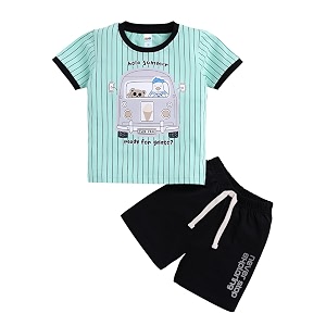 LITTLE NINJA Pure Cotton Knee Length Half