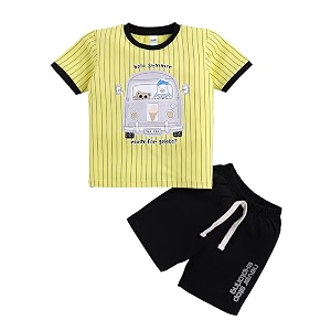 LITTLE NINJA Pure Cotton Knee Length Half