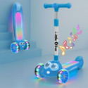 Little Olive Kids Road Runner Musical LED Scooter with Adjustable Height and Safety Features