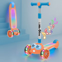 Little Olive Kids Road Runner Musical LED Scooter with Adjustable Height and Safety Features