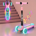 Little Olive Kids Studio Musical LED Scooter with Adjustable Height and Safety Features