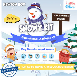 little olive newton box education gift box  make your own magic snow  age 3 years  above