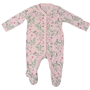 newborn baby front open long sleeve 100 cotton unisex sleep suitromper