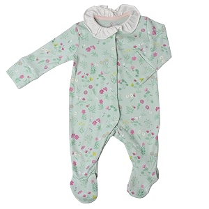 pure cotton baby sleepsuits baby rompersbodysuitsjumpsuits snap buttons green 1-3 months