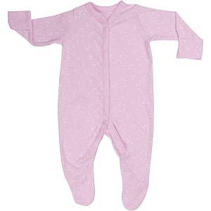 little peaches newborn baby front open long sleeve 100 cotton unisex sleep suitromper