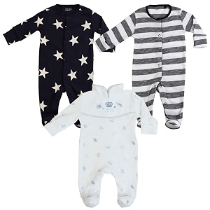 newborn baby front open long sleeve 100 cotton unisex sleep suitromper