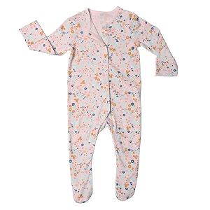 newborn baby front open long sleeve 100 cotton unisex sleep suitromper