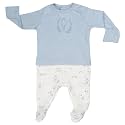 Little Peaches Newborn Baby Front Open Long Sleeve 100% Cotton Unisex Sleep Suit/Romper