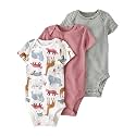 little planet by carter's Unisex Baby 3-pack Short Sleeve Bodysuits Made With Organic Cotton