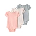little planet by carter's Unisex Baby 3-pack Short Sleeve Bodysuits Made With Organic Cotton