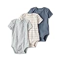 little planet by carter's Unisex Baby 3-pack Short Sleeve Bodysuits Made With Organic Cotton