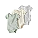 little planet by carter's Unisex Baby 3-pack Short Sleeve Bodysuits Made With Organic Cotton