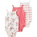 little planet by carter's Unisex Baby 3-pack Short Sleeve Bodysuits Made With Organic Cotton