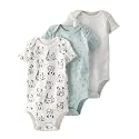 little planet by carter's Unisex Baby 3-pack Short Sleeve Bodysuits Made With Organic Cotton